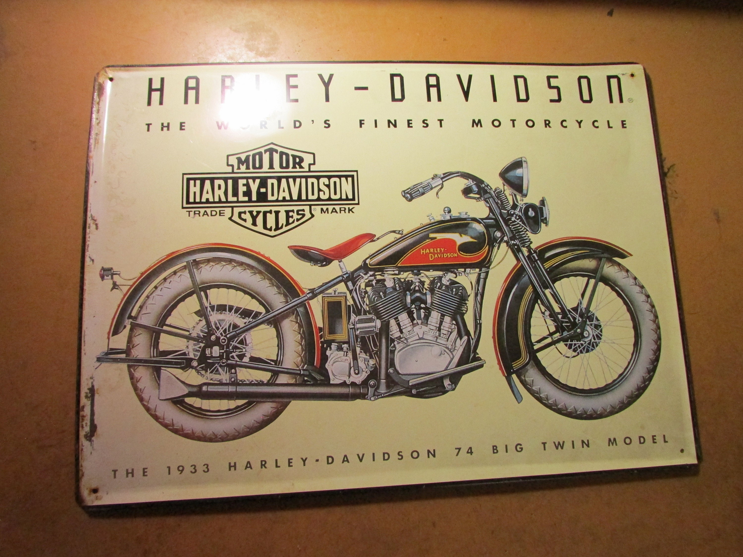 Ande Rooney Harley-davidson Bar and Shield 74 Big Twin Motorcycle