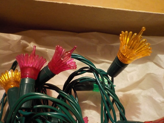 Vintage flower online christmas lights