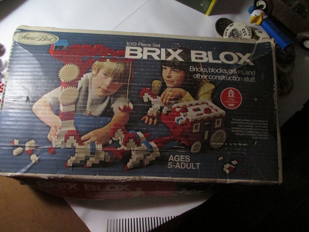 1970's Vintage 4916194 SEARS Brix Blox Construction Set Etsy
