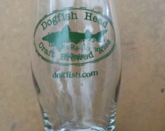 Dogfish Head Craft Brewed Ales Pint Beer Glass Mint Free USA Shipping