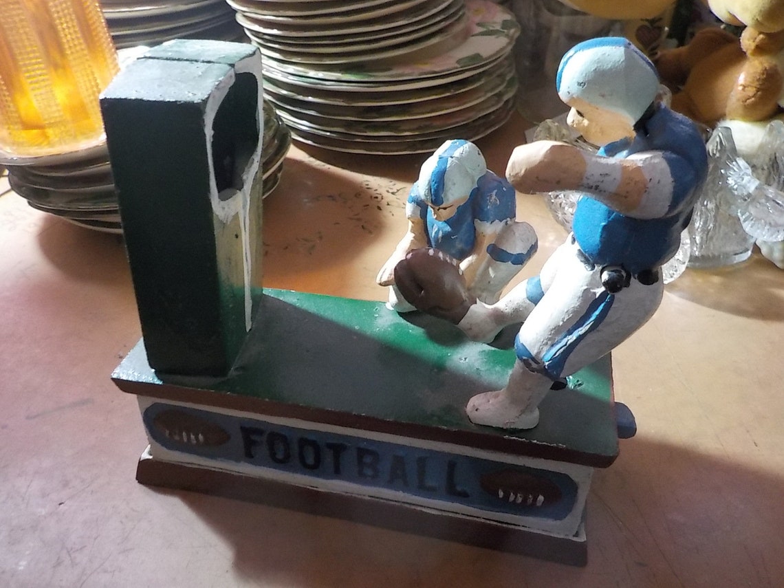 Vintage Retro Style Football Kicker Field Goal Mechanical Coin Etsy
