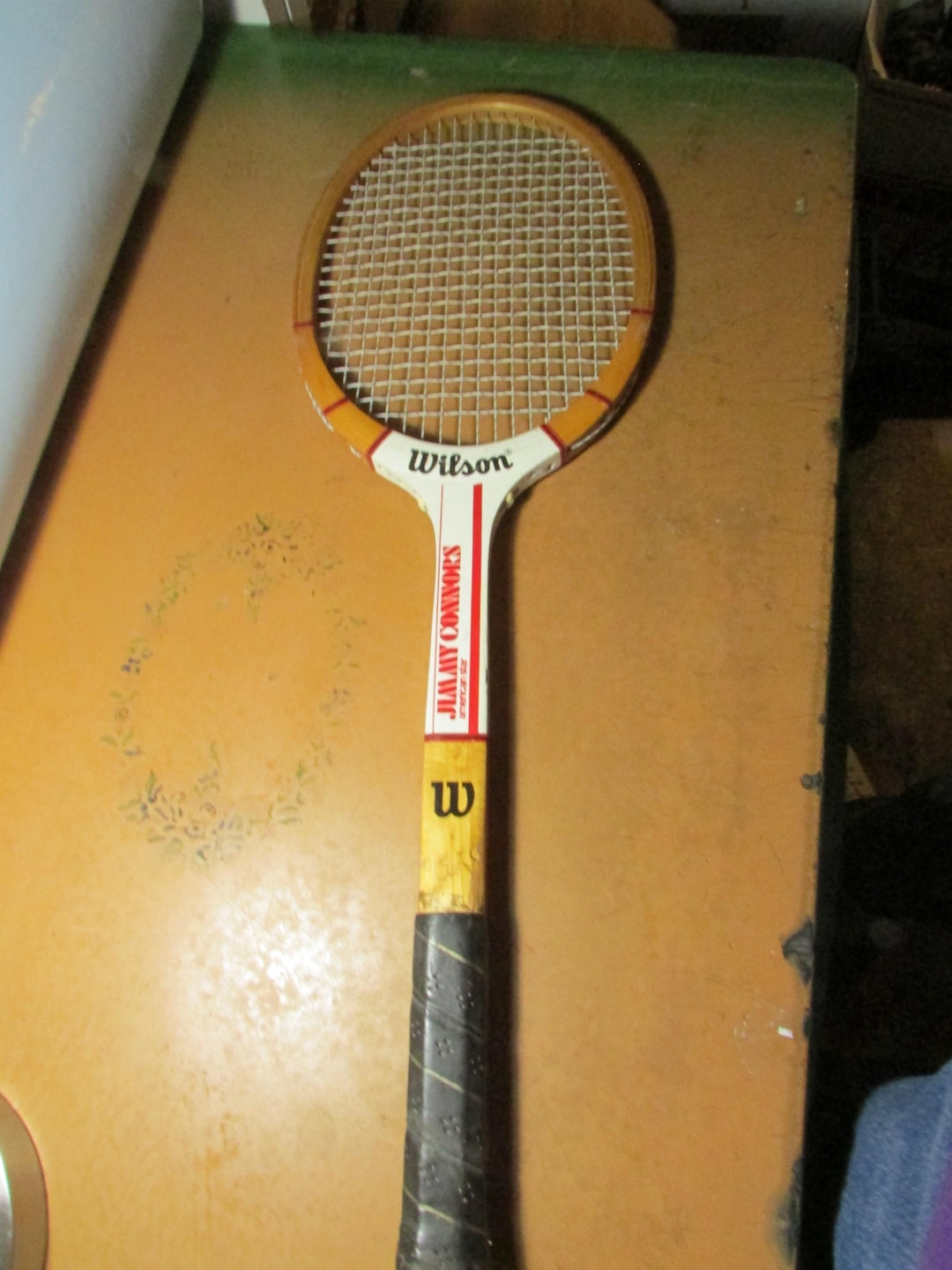 Jimmy Connors Metal Racket Vintage Wilson Jimmy Connors American Star Racket Wood Tennis Racket ...