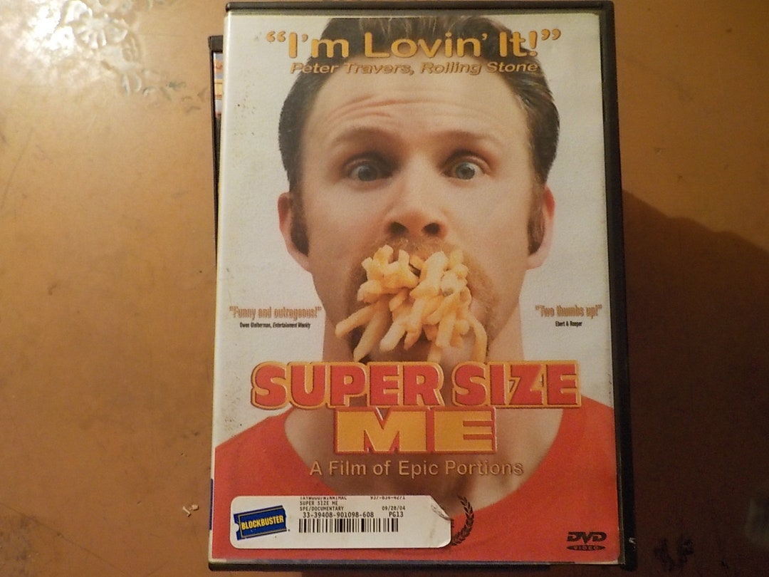 Super Size Me Classic DVD Movie Rated PG13 Free USA Shipping - Etsy