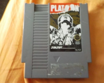 Platoon NES Nintendo Entertainment System Game Cartridge Cleaned Tested SNES Free USA Shipping