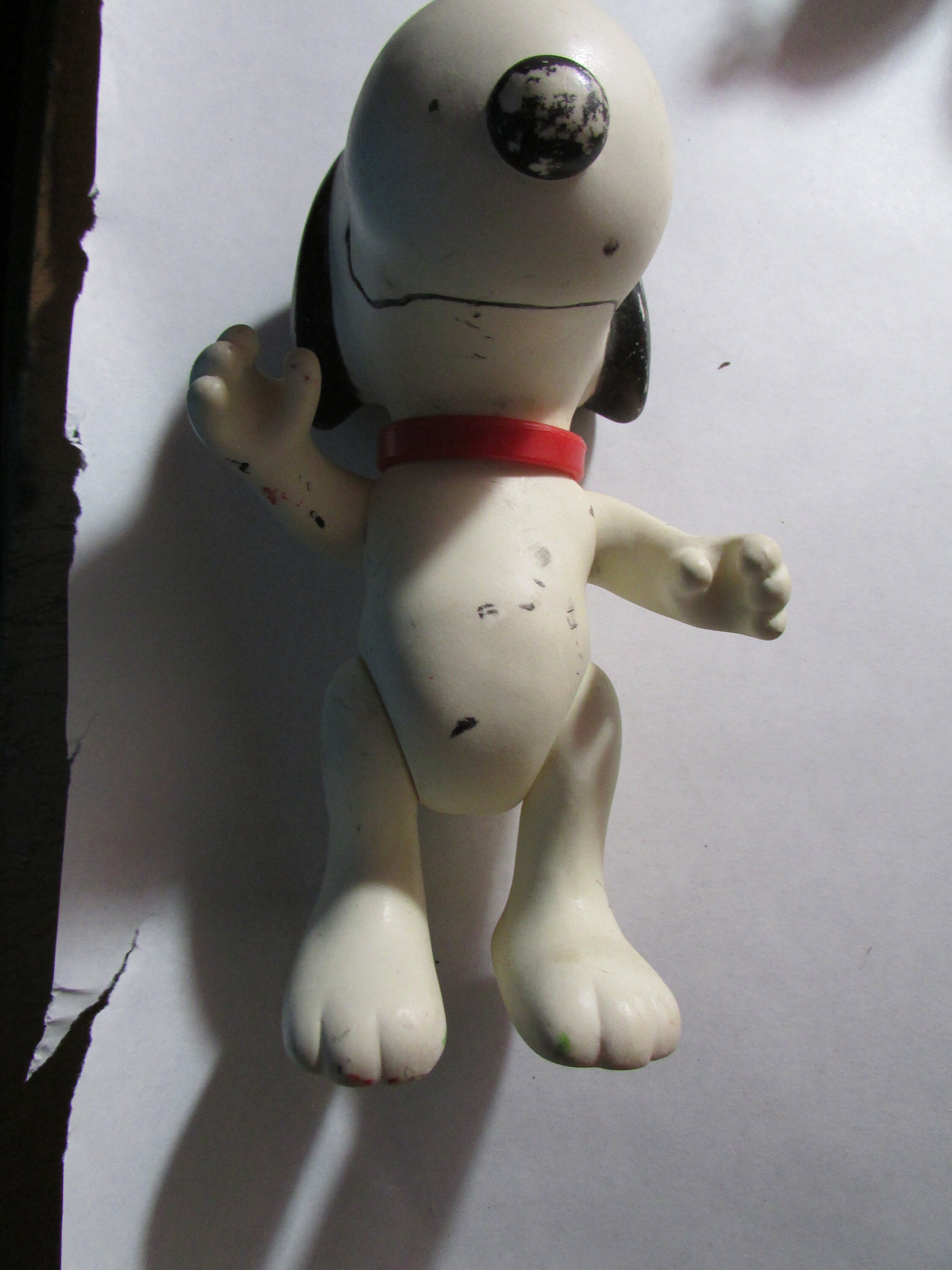 Vintage 1966 (2) Snoopy Peanuts Plastic Toy Dolls United
