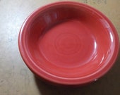 Fiestaware Desert Bowl Made In Usa Scarlett Red HLC 5 1 4 Inches Across USA Free USA Shipping