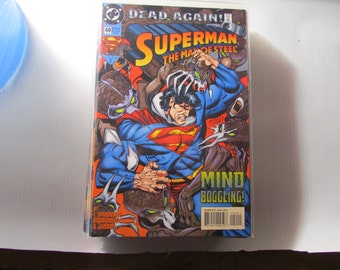 DC Comics Dead Again Superman The Man Of Steel 40 Jan 95 Comic Book Free USA Shipping