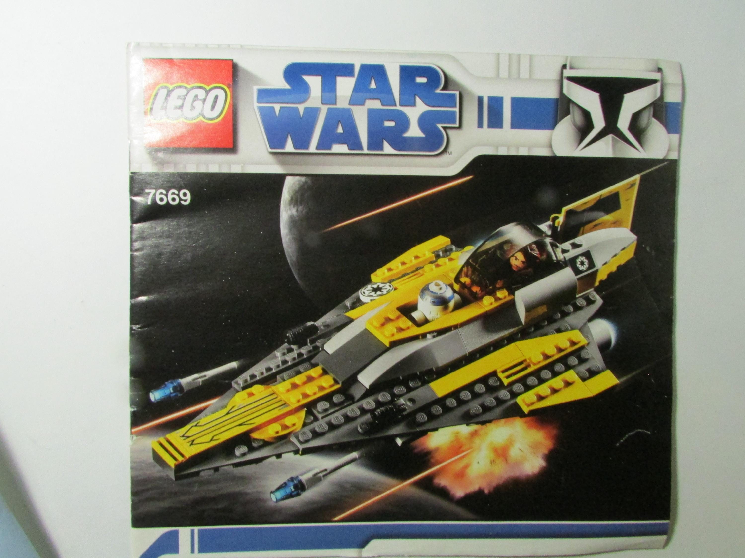 7669 LEGO Star Wars Anakin's Jedi Starfighter 7669 Instructions Manual ...