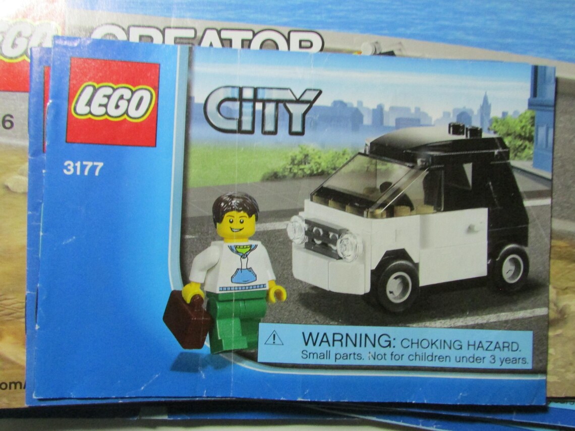 LEGO City 3177 Mini Smart Small Car Instructions Manual Booklet Only ...