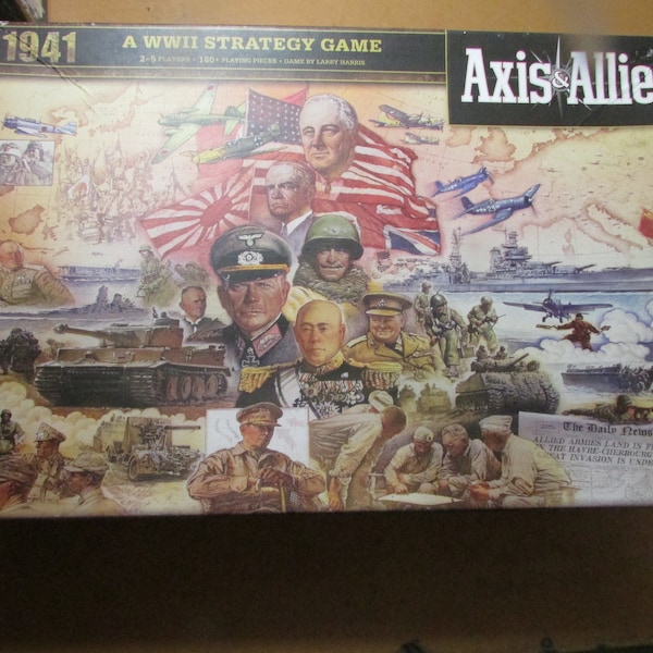 1941 A WWII Strategy Game Axis & Allies Board Game Free USA Shipping