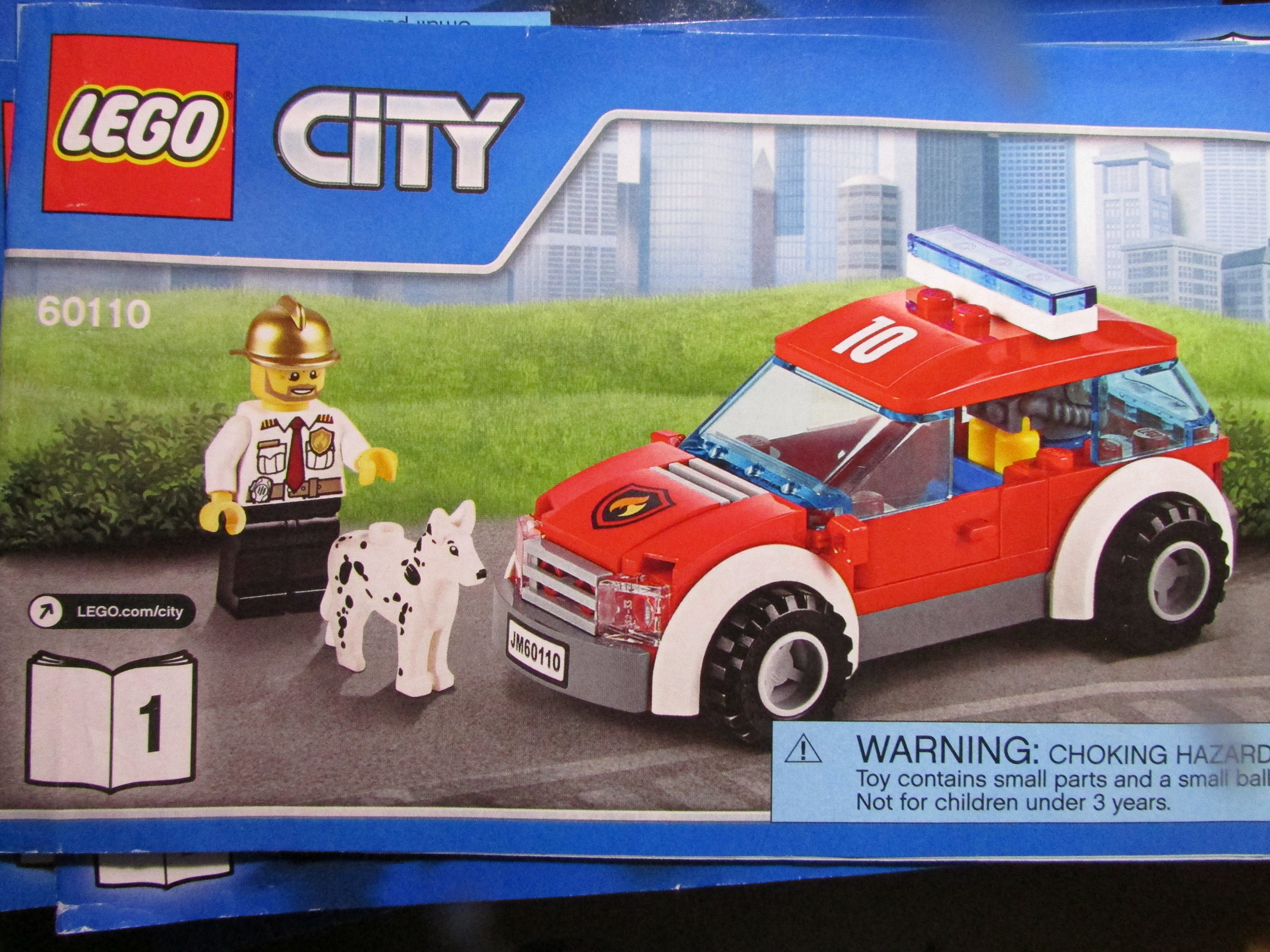 tage nyheder Ren og skær Lego City 60110 Fire Chief Car Booklet One Instruction Manual - Etsy