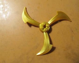 Mega Blok's Ninja Spinning Throwing Blade Gold 72838 Lot Of 3 Free USA Shipping
