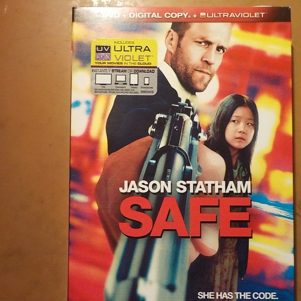Safe Jason Statham DVD Movie Rated R Free USA Shipping
