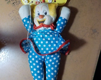 Vintage 1972 Knickerbocker Bozo The Clown Push Button Marionette for sale online 