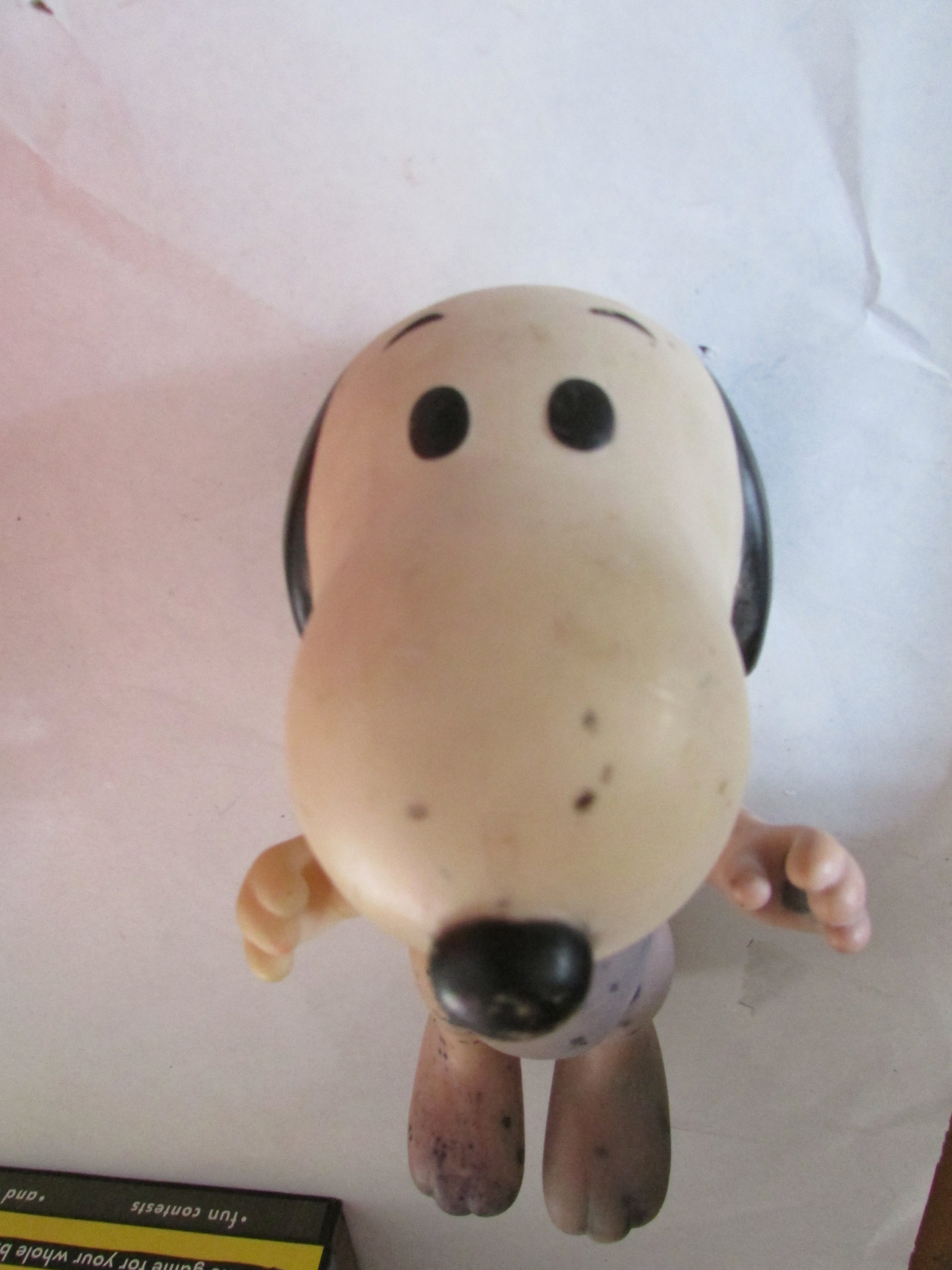 Vintage 1966 (2) Snoopy Peanuts Plastic Toy Dolls United Vintage 1966 (2) Snoopy Peanuts Plastic Toy Dolls United