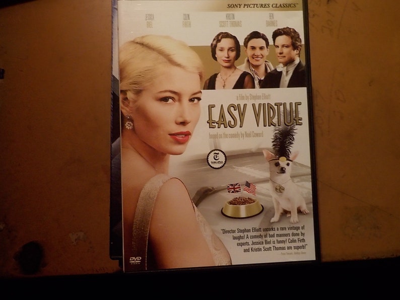 Easy Virtue Jessica Biel Classic Movie Rated PG13 Free USA Shipping image 1