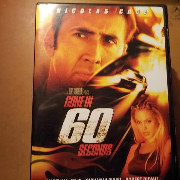 Gone In 60 Seconds Nicolas Cage DVD Movie Rated PG13  Free USA Shipping