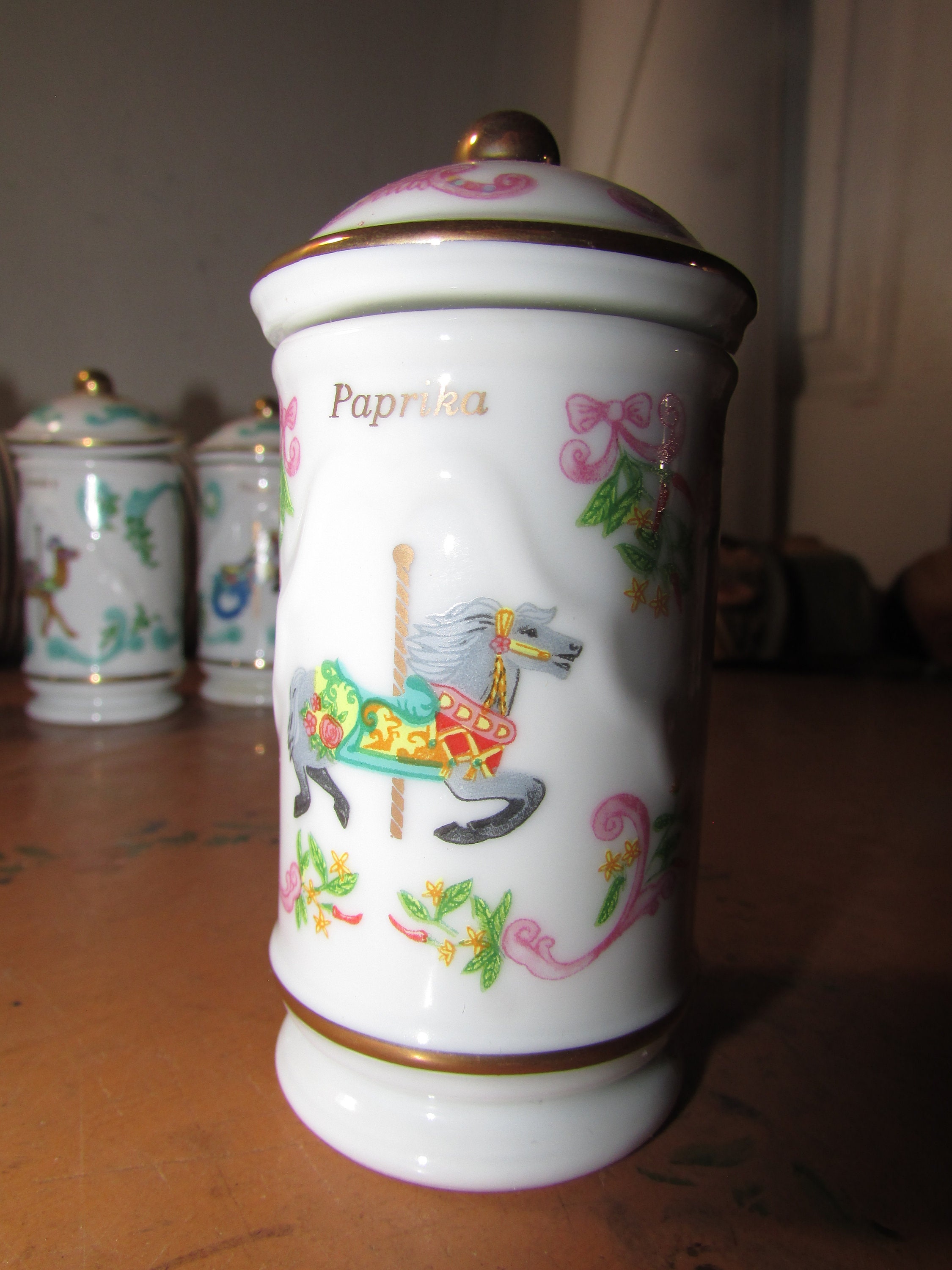 Antique Chinese Decorative Spice Jars, Set of 2 for sale at Pamono