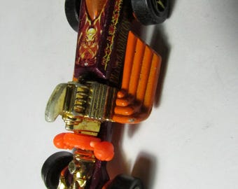 Camión Dragster naranja Hot Wheels Rigor Motor Racing de segunda mano, escala 1/64, fundido a presión, envío gratuito a EE. UU.