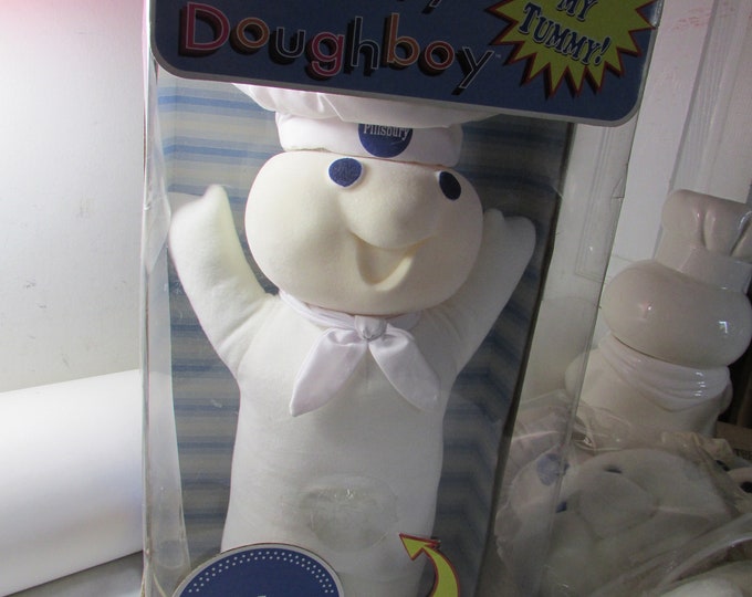 Vintage 1997 Pillsbury Doughboy Poke My Tummy Doll Mint in Box Etsy