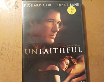 Unfaithful Richard Gere Classic DVD Movie Rated R Free USA Shipping