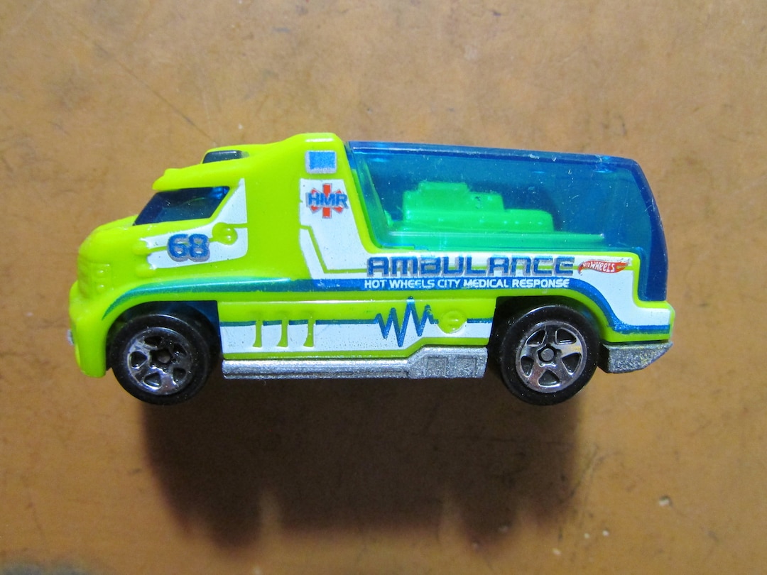 Hot Wheels Ambulance 1/64 Die Cast Free USA Shipping - Etsy