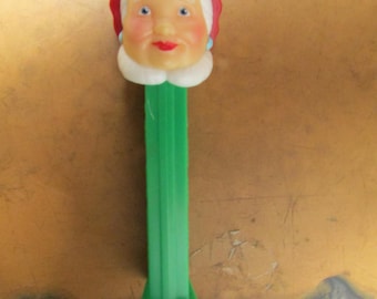 Pez Dispenser Christmas Mrs Claus Santa Claus Green Stem Feet FREE USA Shipping