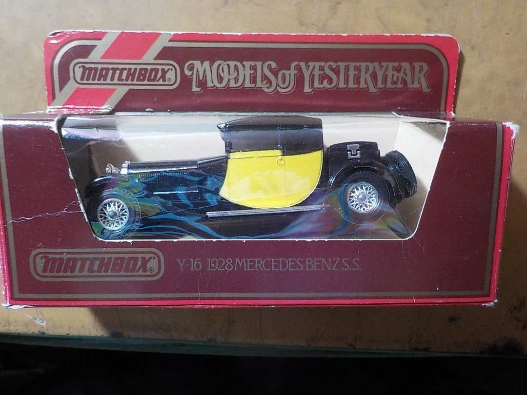 Miniature Matchbox Mercedes-Benz SS 1928 - Modèle 1/43 En Métal, Collection Vintage En Bon état !