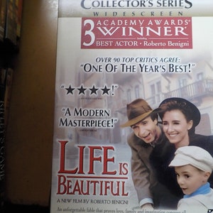 Life Is Beautiful Roberto Benigni Classic DVD Movie Rated PG-13 Free USA Shipping