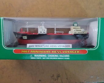 Hess Miniature Voyager Ship Mint In Box Advertising Toy Christmas Gifts Free USA Shipping