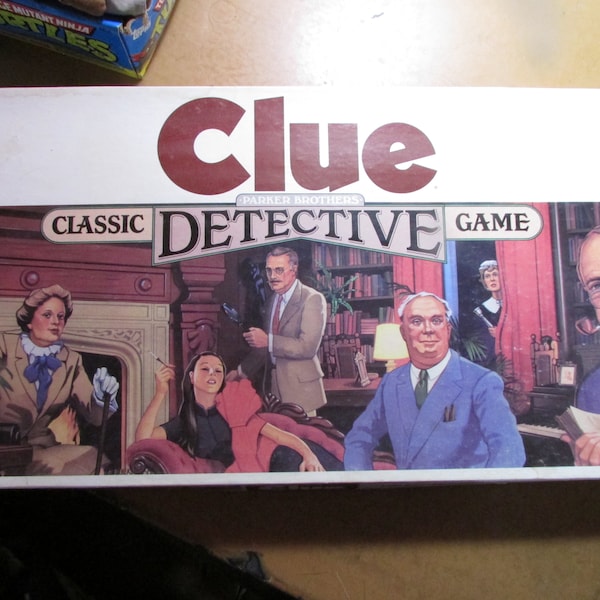 1986 Parker Brothers Clue Classic Detective Board Game Complete Free USA Shipping