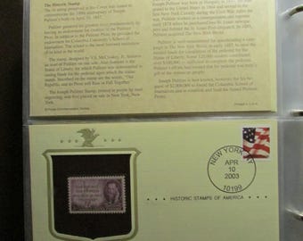 Historic Stamps Of America Postal Stamp Joseph Pulitzer 2003