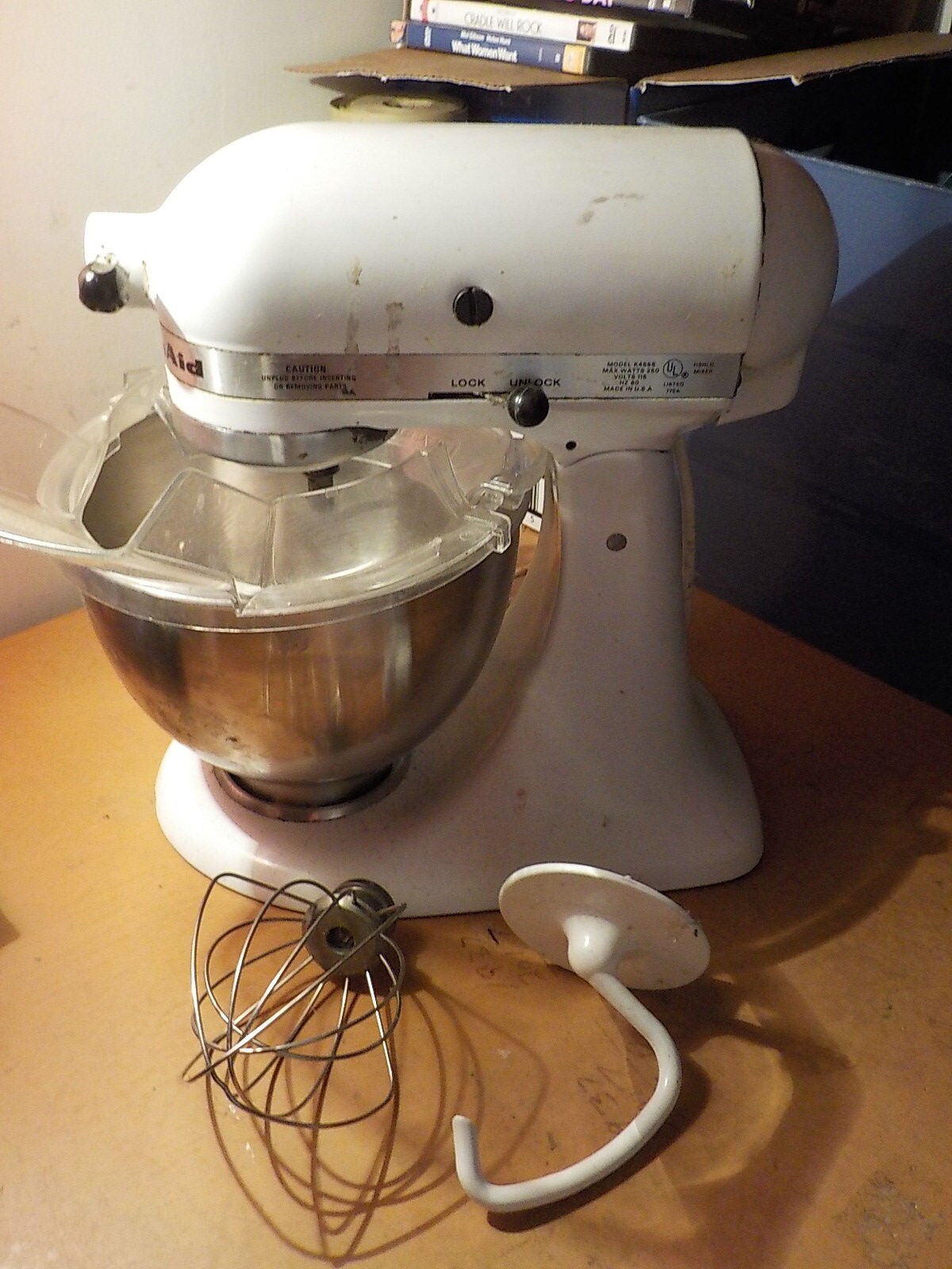 Vintage Kitchenaid Mixer K45SS With Attachments