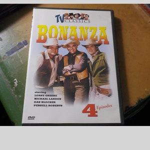 Tv Classics Bonanza 4 Episodes DVD Movie Rated NR Free USA Shipping