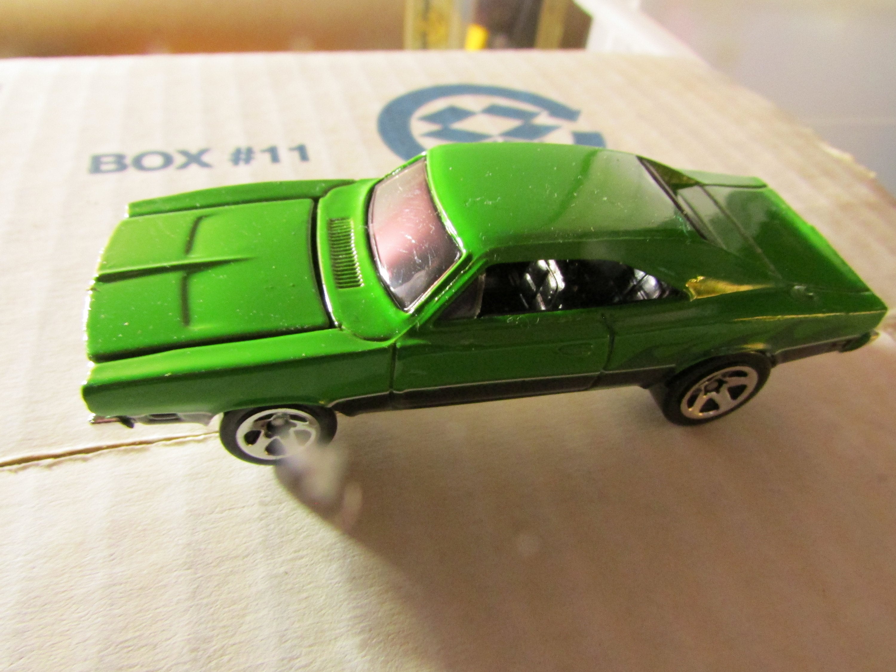 Hot Wheels 69 Dodge Charger Green 1/64 Die-cast Toy Free USA