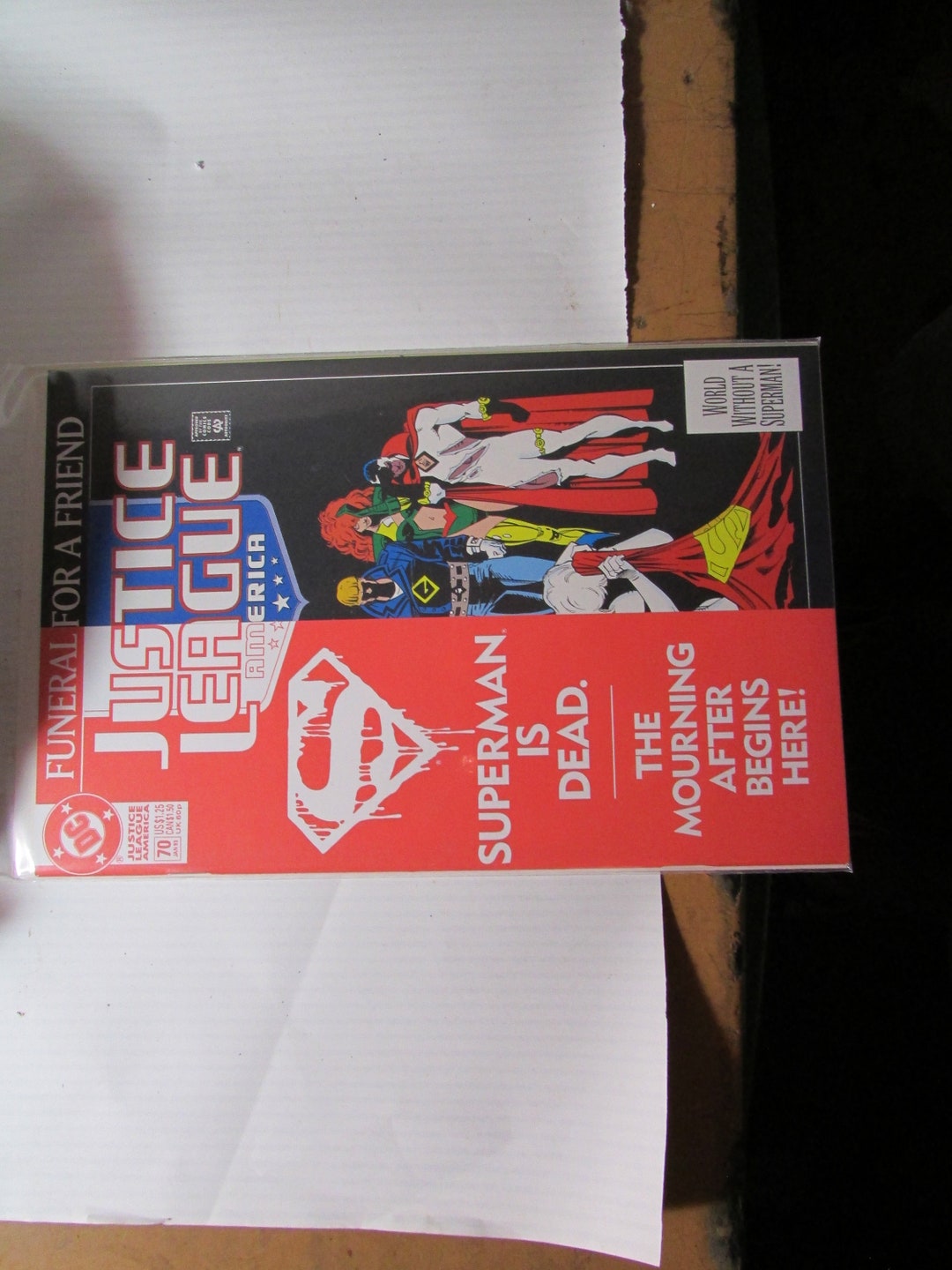 DC Comics Funeral for A Friend Justice League America 70 Jan Etsy