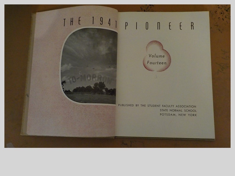 1941 Pioneer State Normal School Yearbook Potsdam New York Etsy
