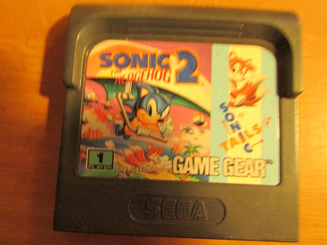 Sega Game Gear Sonic the Hedgehog 2 / Sonic Tails Rate E Video Game ...