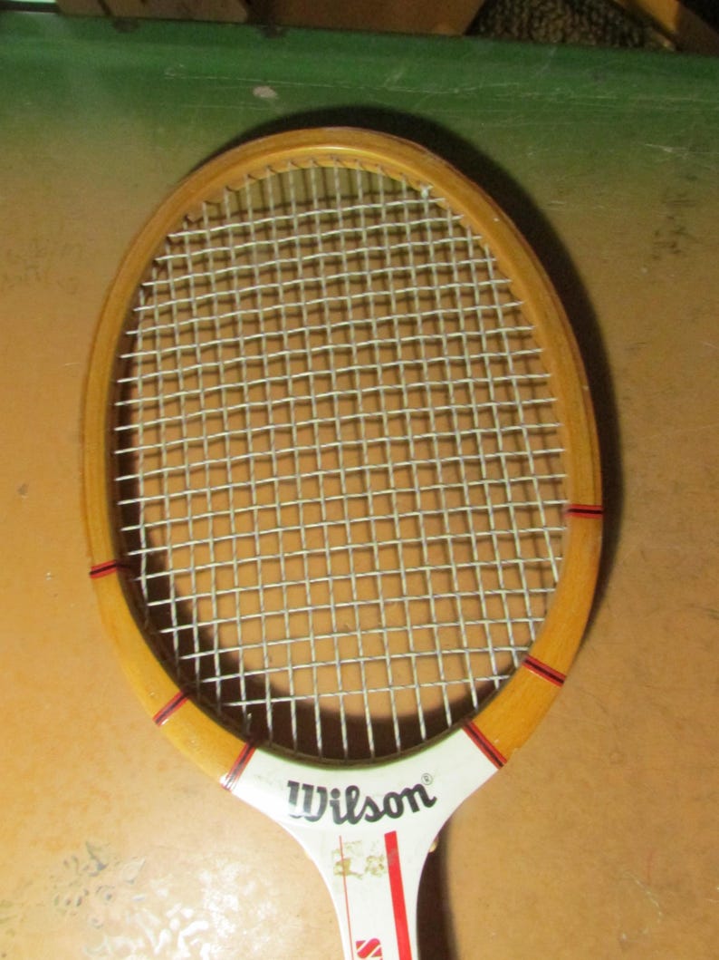 Jimmy Connors Racquets Vintage Wilson Jimmy Connors American Star Racket Wood Tennis Racket ...