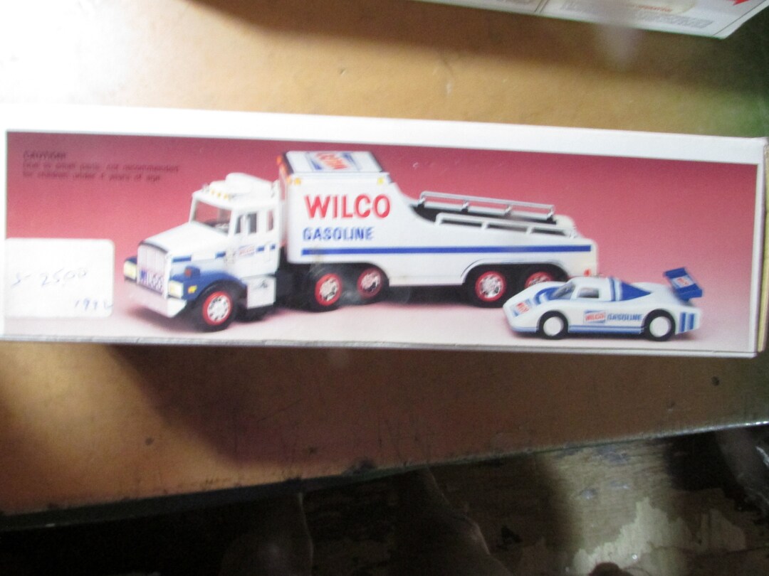 Vintage 1989 Wilco Toy Truck and Racer Truck NOS NIB Mint in Box Free