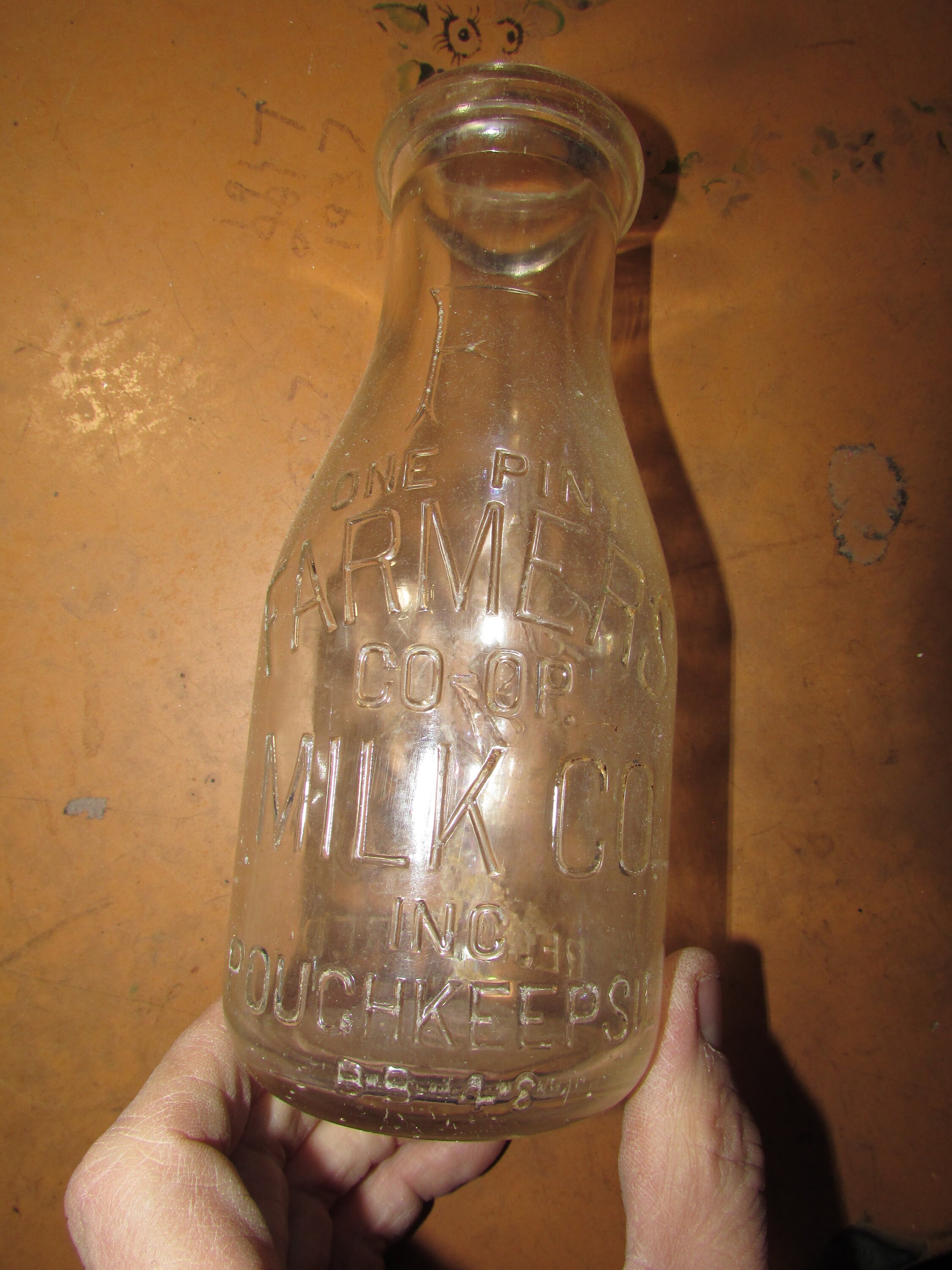 Producers Dairy Milk Bottle Half Pint (JEF) Producers Dairy Milk Bottle Half Pint (JEF)