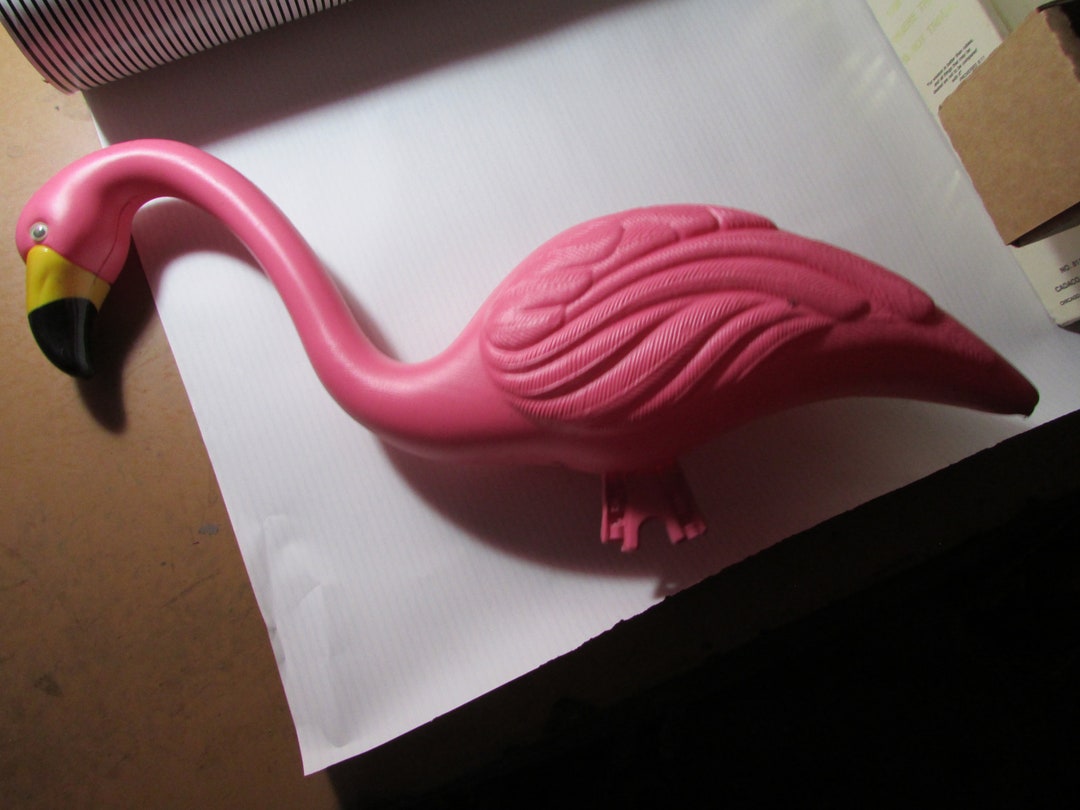 Pink Flamingo Head up Garden Lawn Blow Mold Free USA Shipping Etsy