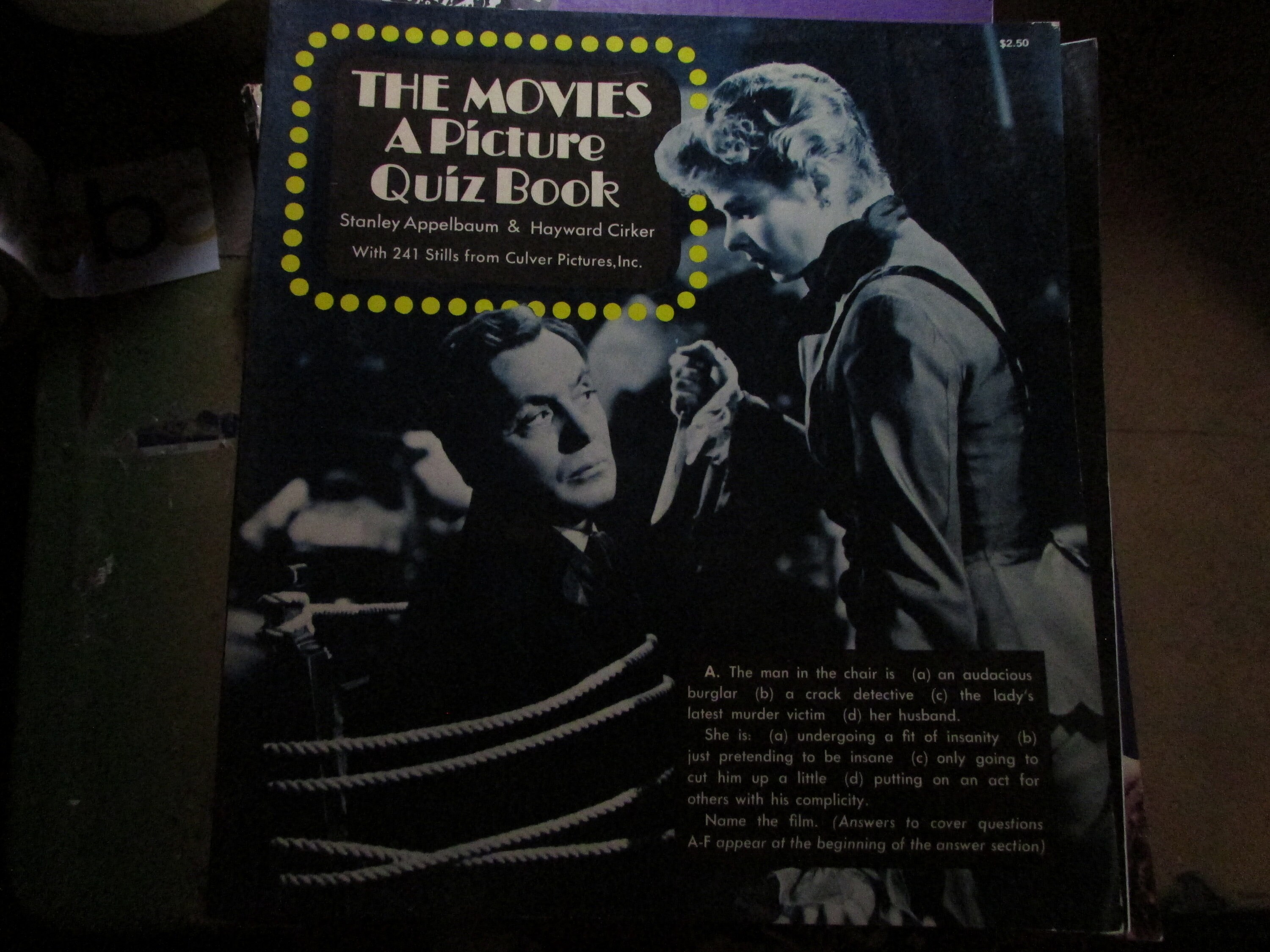 The Movies A Picture Quiz Book Softcover Book Free USA Shipping - Etsy