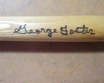 Vintage Miniature Wood Baseball Bat 125 Louisville Slugger George Foster 16 Inches Long Free USA Shipping