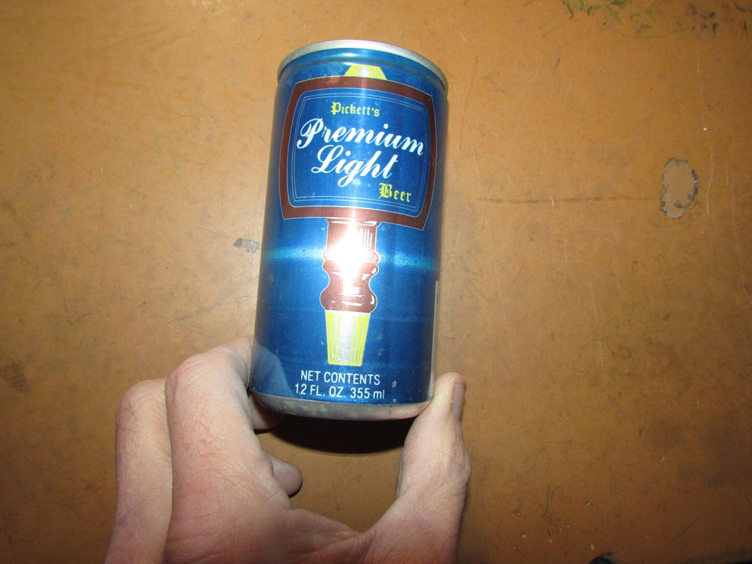 Pickett's Premium Light Beer Steel Tin Aluminum Pull Tab Beer