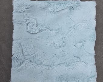Green blue teal ice skate towel terry cloth lined 10 x 10