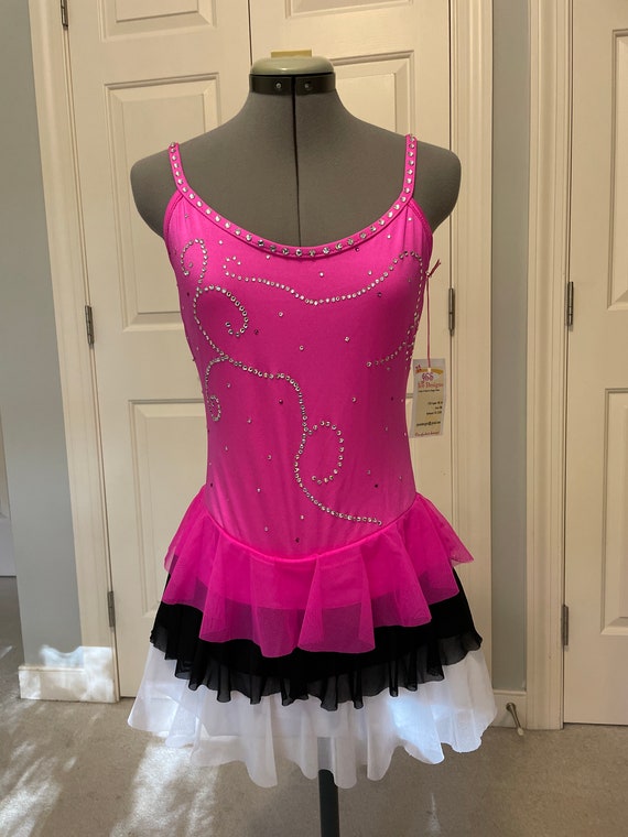 Hot Pink Ice Dance Dress: Adult Medium Figure Skating Competition Costume -  Etsy