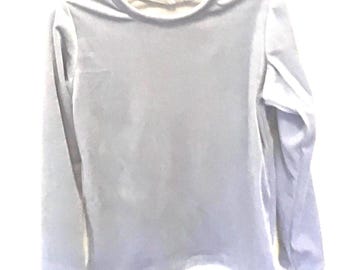 Boys Figure Skating Shirt: Silver Grey Stretch Velvet, Size 4/5