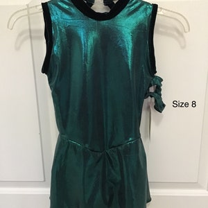 green emerald velvet dress Competition Figure Skating Dress Irish Green Merida 100's AB Crystals BSU211
