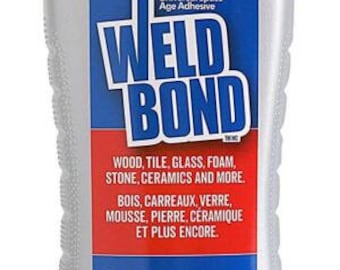 Weldbond 5.4 oz - Adhesive for Mosaics and Crafts - Clear Drying Sealant